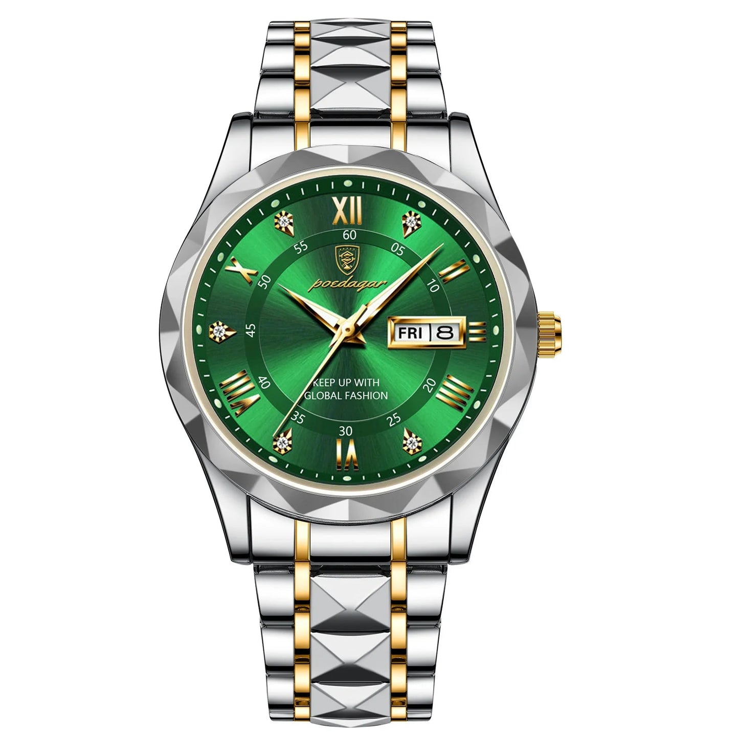 Top Brand Luxury Men'S Watches Waterproof Luminous Calendar Week Watch for Man Casual Stainless Steel Quartz Men Watch