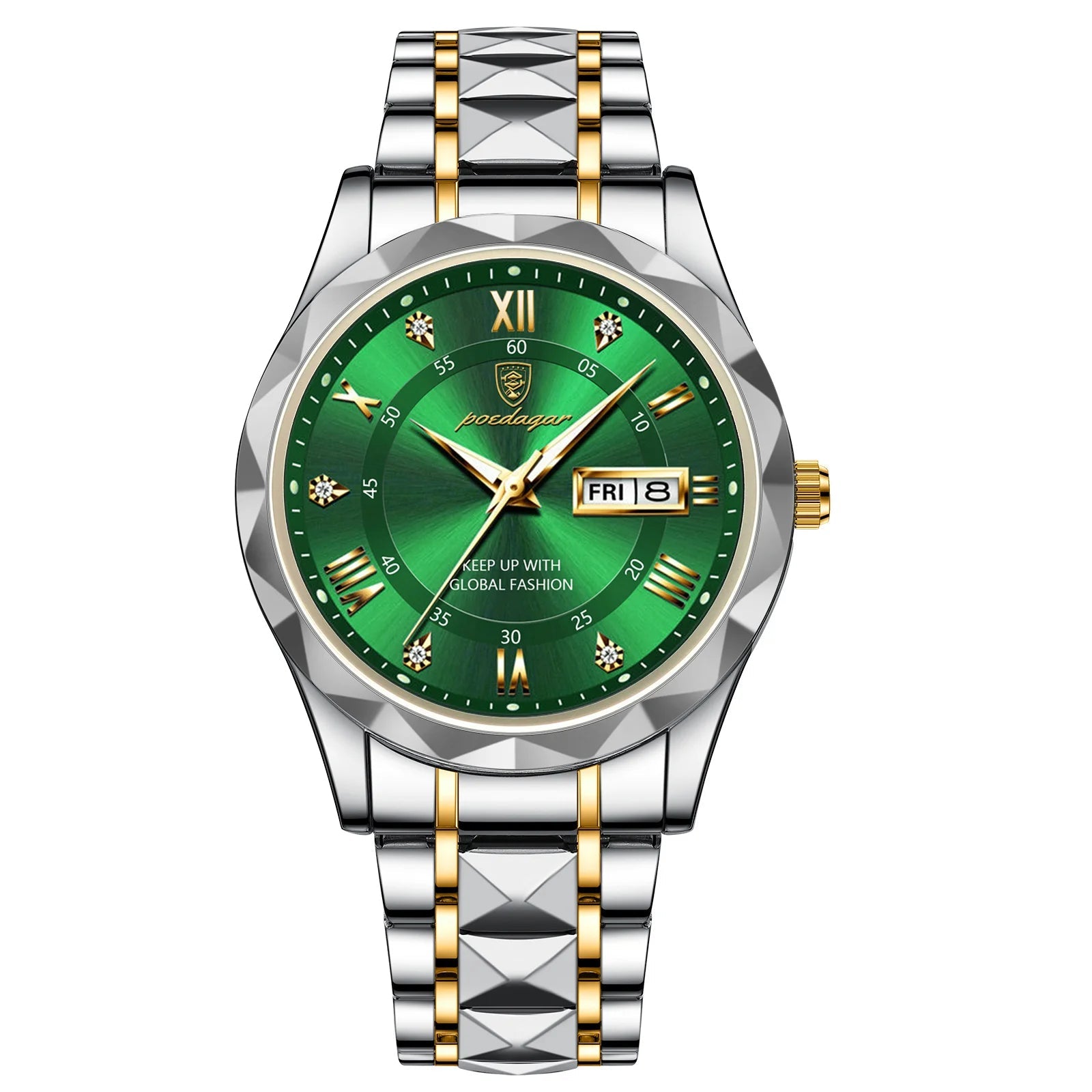 Top Brand Luxury Men'S Watches Waterproof Luminous Calendar Week Watch for Man Casual Stainless Steel Quartz Men Watch