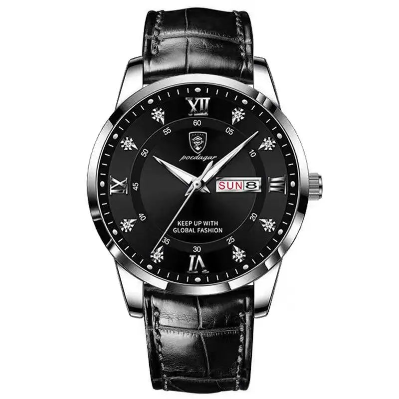 Luxury Brand Men Watches Waterproof Luminous Leather Quartz Man Wristwatch Casual Sports Military Watch for Men Relogio
