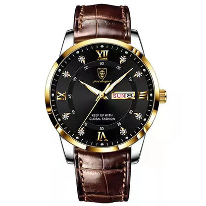 Luxury Brand Men Watches Waterproof Luminous Leather Quartz Man Wristwatch Casual Sports Military Watch for Men Relogio