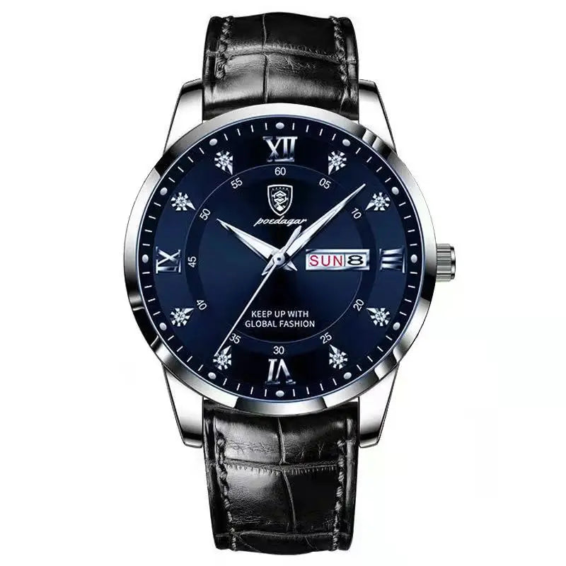 Luxury Brand Men Watches Waterproof Luminous Leather Quartz Man Wristwatch Casual Sports Military Watch for Men Relogio