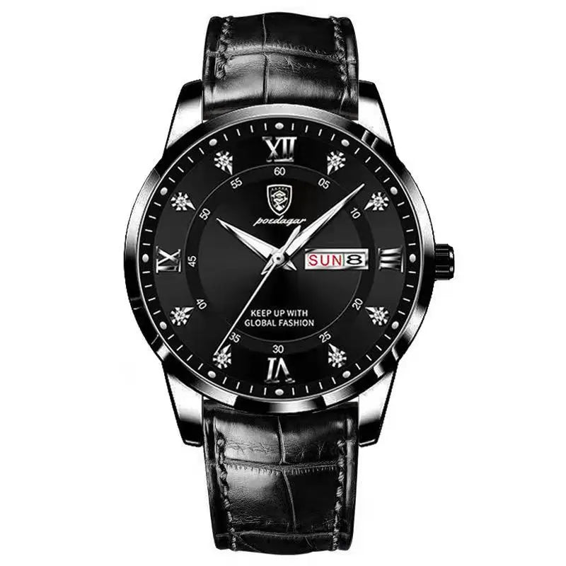 Luxury Brand Men Watches Waterproof Luminous Leather Quartz Man Wristwatch Casual Sports Military Watch for Men Relogio