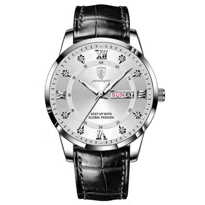 Luxury Brand Men Watches Waterproof Luminous Leather Quartz Man Wristwatch Casual Sports Military Watch for Men Relogio