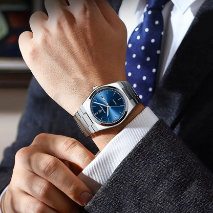 Luxury Watches for Men Stainless Steel Waterproof Luminous Man Watch Date Week Fashion Casual Men'S Quartz Watch Reloj