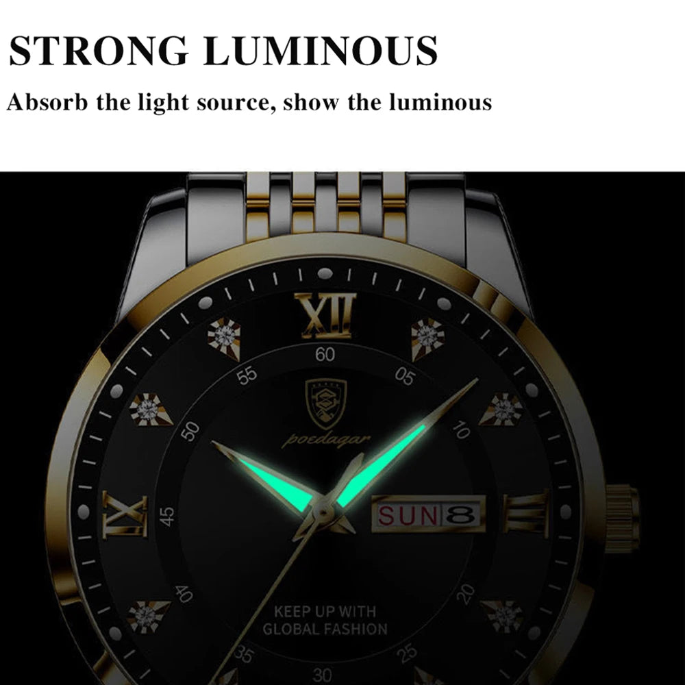 Luxury Brand Men Watches Waterproof Luminous Leather Quartz Man Wristwatch Casual Sports Military Watch for Men Relogio