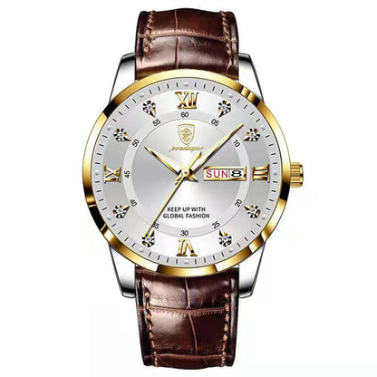 Luxury Brand Men Watches Waterproof Luminous Leather Quartz Man Wristwatch Casual Sports Military Watch for Men Relogio