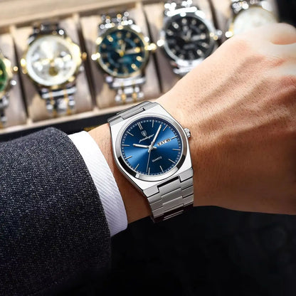 Luxury Watches for Men Stainless Steel Waterproof Luminous Man Watch Date Week Fashion Casual Men'S Quartz Watch Reloj